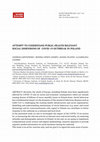 Research paper thumbnail of Attempt to Understand Public-Health Relevant Social Dimensions of COVID-19 Outbreak in Poland