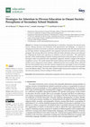 Research paper thumbnail of Strategies for Attention to Diverse Education in Omani Society: Perceptions of Secondary School Students