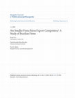 Research paper thumbnail of Are Smaller Firms More Export Competitive? A Study of Brazilian Firms