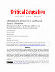 Research paper thumbnail of Introduction: (Anti)Racism, Democracy, and Social Justice Unionism (in special series: Contemporary Educator Movements: Transforming Unions, Schools and Society in North America)