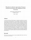 Research paper thumbnail of Phasehood as defective intervention: Possessor extraction and selective DP islandhood in West Circassian