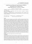 Research paper thumbnail of Amplification and Molecular Characterization of DREB1A Transcription Factor Fragment From Finger Millet [(Eleusine coracana (L.) Gaertn]