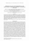 Research paper thumbnail of Improving Quality of Environmental and Social Impact Assessment Reports : A Statistical Analysis