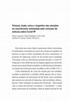 Research paper thumbnail of Tristeza Medo Raiva e Vergonha Das Emocoes Ao Neuroticismo Estimulado Pelo Consumo De Noticias Sobre Covid 19