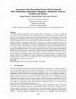 Research paper thumbnail of Assessment of the Determinant Factors of Do-It-Yourself (DIY) Maintenance Approaches to Housing: A Perspective of Owner- occupiers and Tenants