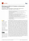 Research paper thumbnail of Early Impact of SARS-CoV-2 Pandemic on Immunization Services in Nigeria