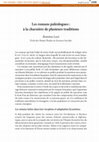 Research paper thumbnail of Les romans paléologues: à la charnière de plusieurs traditions