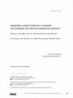 Research paper thumbnail of Memória Como Direito À Cidade: Dicionário De Favelas Marielle Franco