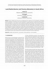 Research paper thumbnail of Land redistribution and poverty alleviation in South Africa