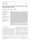 Research paper thumbnail of Survival analysis and functional annotation of long non‐coding RNAs in lung adenocarcinoma