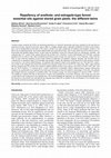 Research paper thumbnail of Repellency of anethole- and estragole-type fennel essential oils against stored grain pests: the different twins