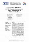 Research paper thumbnail of Epidemiological Study of Pandemic COVID-19 and Its Association with Some Chronic Disease in Sulaimani City, Kurdistan Region of Iraq