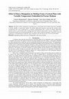 Research paper thumbnail of Effect of Darcy Dissipation on Melting From a Vertical Plate with Variable Temperature Embedded In Porous Medium