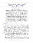 Research paper thumbnail of The Tao of It and Bit