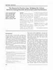 Research paper thumbnail of The research-practice gap: bridging the schism between eating disorder researchers and practitioners