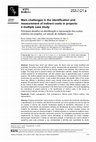 Research paper thumbnail of Main challenges in the identification and measurement of indirect costs in projects: a multiple case study