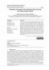 Research paper thumbnail of Prediction of passenger train using fuzzy time series and percentage change methods