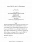 Research paper thumbnail of How costly is the Sarbanes Oxley Act? Evidence on the effects of the Act on corporate profitability