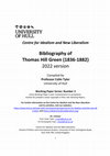 Research paper thumbnail of Thomas Hill Green: Bibliography