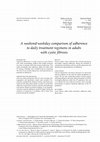 Research paper thumbnail of A weekend/weekday comparison of adherence to daily treatment regimens in adults with cystic fibrosis