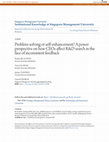 Research paper thumbnail of Problem-Solving or Self-Enhancement? A Power Perspective on How CEOs Affect R&D Search in the Face of Inconsistent Feedback