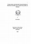 Research paper thumbnail of Seroprevalence and molecular characterization of Infectious bronchitis virus variants from poultry in Pakistan