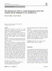 Research paper thumbnail of The historical use of fire as a land management tool in New Zealand and the challenges for its continued use