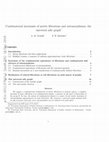 Research paper thumbnail of Combinatorial Invariants of Metric Filtrations and Automorphisms; the Universal Adic Graph