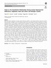 Research paper thumbnail of Study on the Quantitative Relationship Among Canopy Hyperspectral Reflectance, Vegetation Index and Cotton Leaf Nitrogen Content