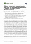 Research paper thumbnail of Improved Aerosol Optical Thickness, Columnar Water Vapor, and Surface Reflectance Retrieval from Combined CASI and SASI Airborne Hyperspectral Sensors