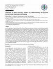 Research paper thumbnail of Detection of Wheat Powdery Mildew by Differentiating Background Factors using Hyperspectral Imaging