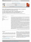 Research paper thumbnail of Factors affecting planned return to work after trauma: A prospective descriptive qualitative and quantitative study