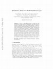 Research paper thumbnail of Distribution Estimation for Probabilistic Loops