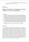 Research paper thumbnail of Chinese Refreshment for Contemporary Political Thought: wúwéi, care, and democracy