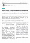 Research paper thumbnail of Disease resistance in plants: The road to phytoalexins and beyond