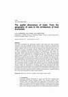 Research paper thumbnail of The spatial dimensions of trade: From the geography of uses to the architecture of local economies