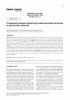 Research paper thumbnail of Progressivity analysis of pleomorphic adenoma toward carcinoma ex pleomorphic adenoma