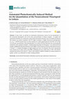 Research paper thumbnail of Automated Photochemically Induced Method for the Quantitation of the Neonicotinoid Thiacloprid in Lettuce