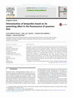 Research paper thumbnail of Determination of ketoprofen based on its quenching effect in the fluorescence of quantum dots