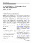 Research paper thumbnail of New microsatellite markers for assessment of genetic diversity