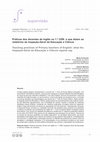 Research paper thumbnail of Práticas dos docentes de Inglês no 1.º CEB: o que dizem os relatórios da Inspeção-Geral da Educação e Ciência