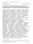 Research paper thumbnail of The database of the PREDICTS (Projecting Responses of Ecological Diversity In Changing Terrestrial Systems) project