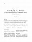 Research paper thumbnail of Verbal and Non-Verbal Communication in Second Life