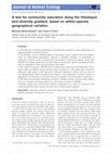 Research paper thumbnail of A test for community saturation along the Himalayan bird diversity gradient, based on within-species geographical variation