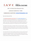 Research paper thumbnail of International Assocation for Visual Culture Essay Prize Call