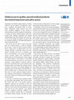 Research paper thumbnail of Global access to quality-assured medical products: the Oxford Statement and call to action