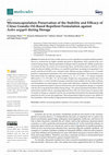 Research paper thumbnail of Microencapsulation Preservation of the Stability and Efficacy of Citrus Grandis Oil-Based Repellent Formulation against Aedes aegypti during Storage