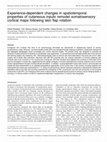 Research paper thumbnail of Experience-dependent changes in spatiotemporal properties of cutaneous inputs remodel somatosensory cortical maps following skin flap rotation