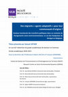 Research paper thumbnail of Des Migrants Agents Adaptatifs Pour Leur Communaut Dorigine ? Analyse Translocale Des Transferts Politiques Dans Un Contexte De Changements Socio Environnementaux Le Cas Des Haalpulaar Du Sngal en Belgique