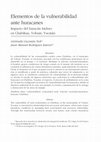 Research paper thumbnail of Elementos de la vulnerabilidad ante huracanes. Impacto del huracán Isidoro en Chabihau, Yobain, Yucatán